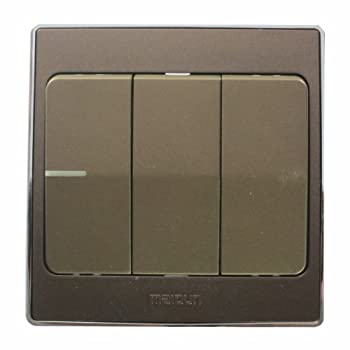 maidun邁頓三位雙路大蹺板夜光開關81023y ah hl 珠光暗紅 黑藍